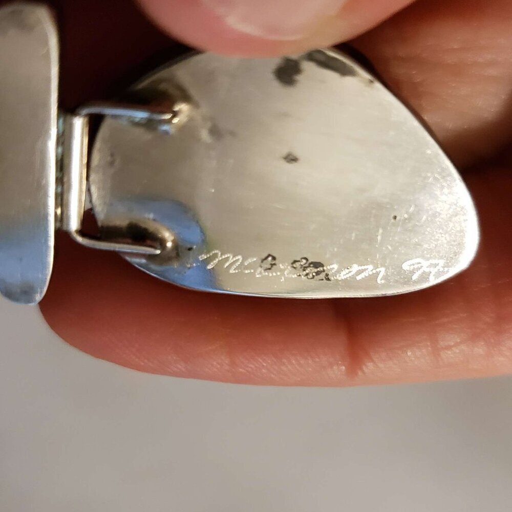 McKeown 99 Sterling Artisan Vintage Earrings - Picture 3 of 4